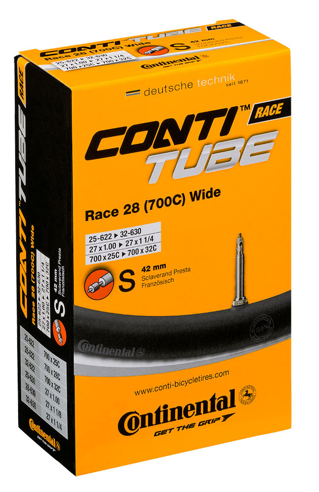 Continental Race 28 WIDE Road Bike Inner Tube 700 x 25 32 Presta 42mm High on Bikes