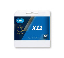 Load image into Gallery viewer, KMC X11 Chain - 11 Speed - 114L - Silver / Black