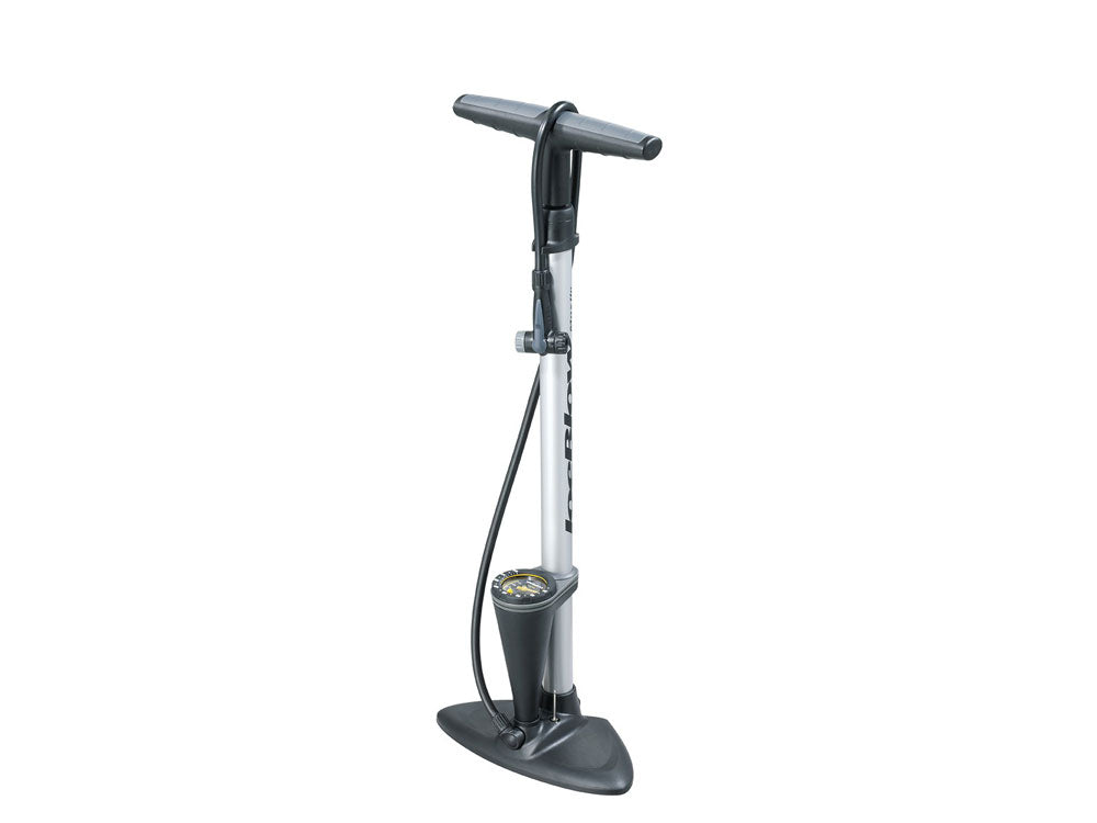 Topeak Joe Blow Max HP Floor Pump Silver High on Bikes